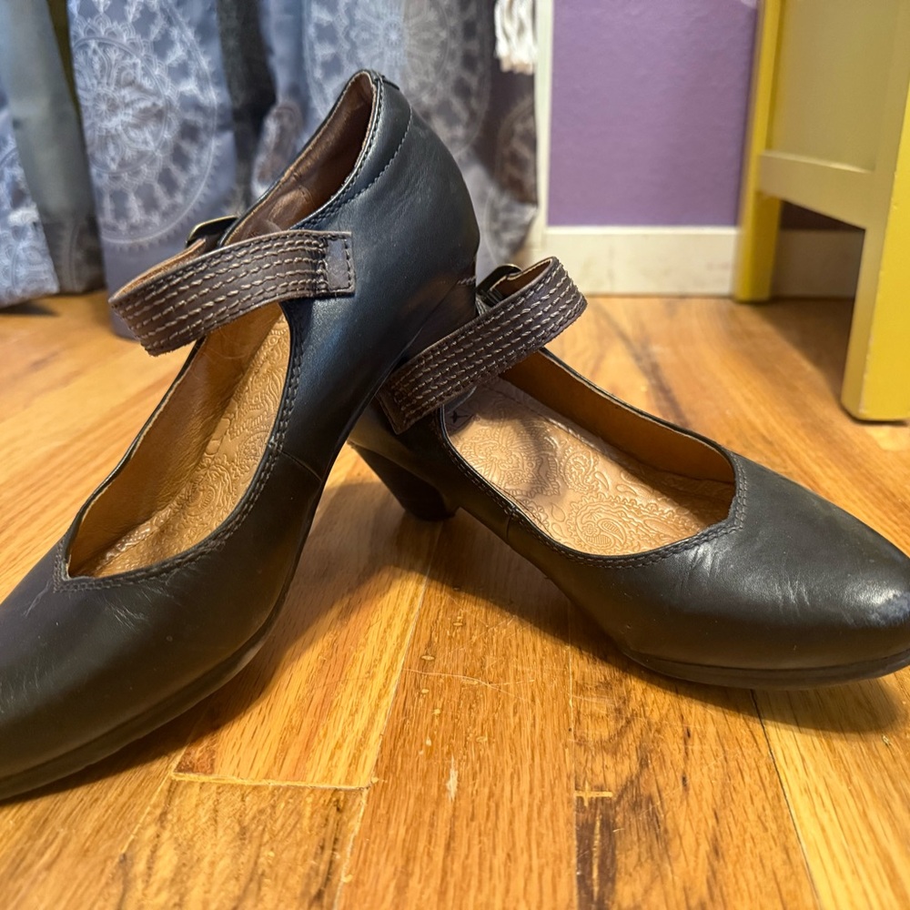 PIKOLINOS Black Mary Jane Heels